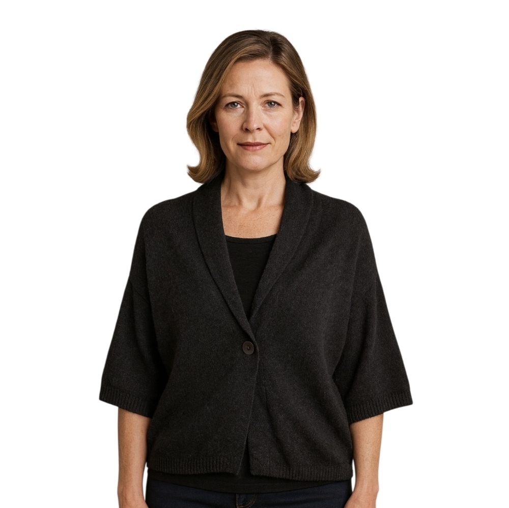 Vince Alpaca Cashmere Blend 3/4 Sleeve Cardigan Sweater - Picture 2 of 6